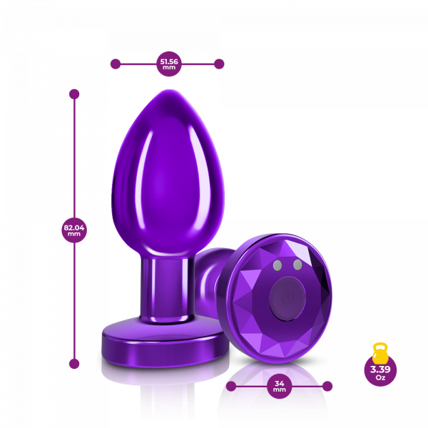 Medium Remote Controlled Vibrating Butt Plug