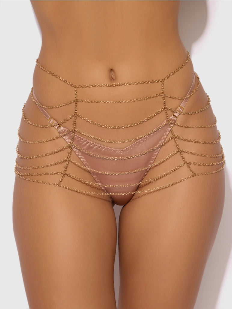 Draped Chain Skirt