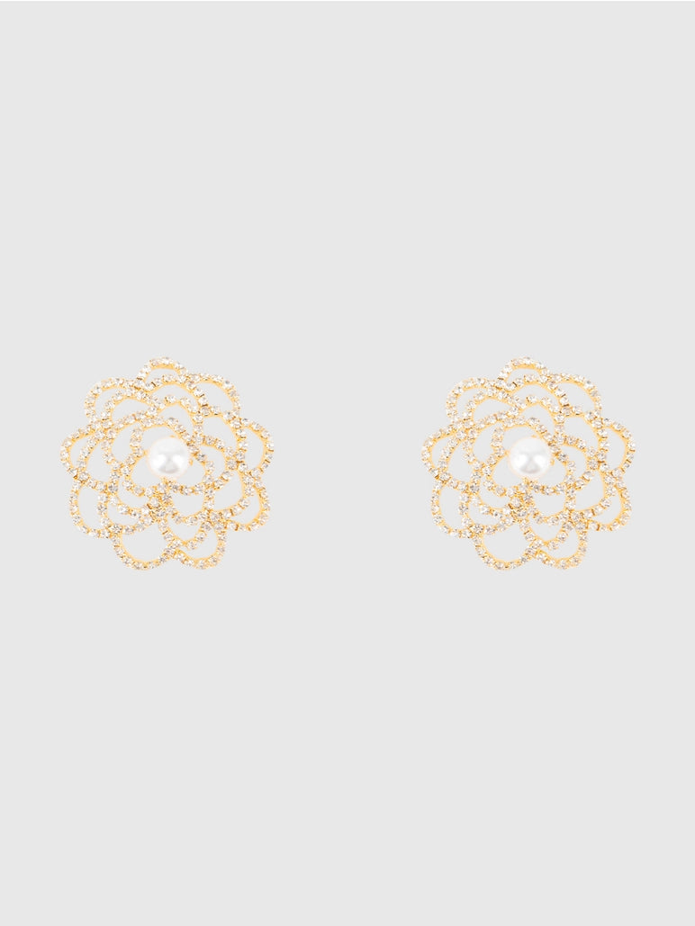 Floral Rhinestone & Pearl Pasties