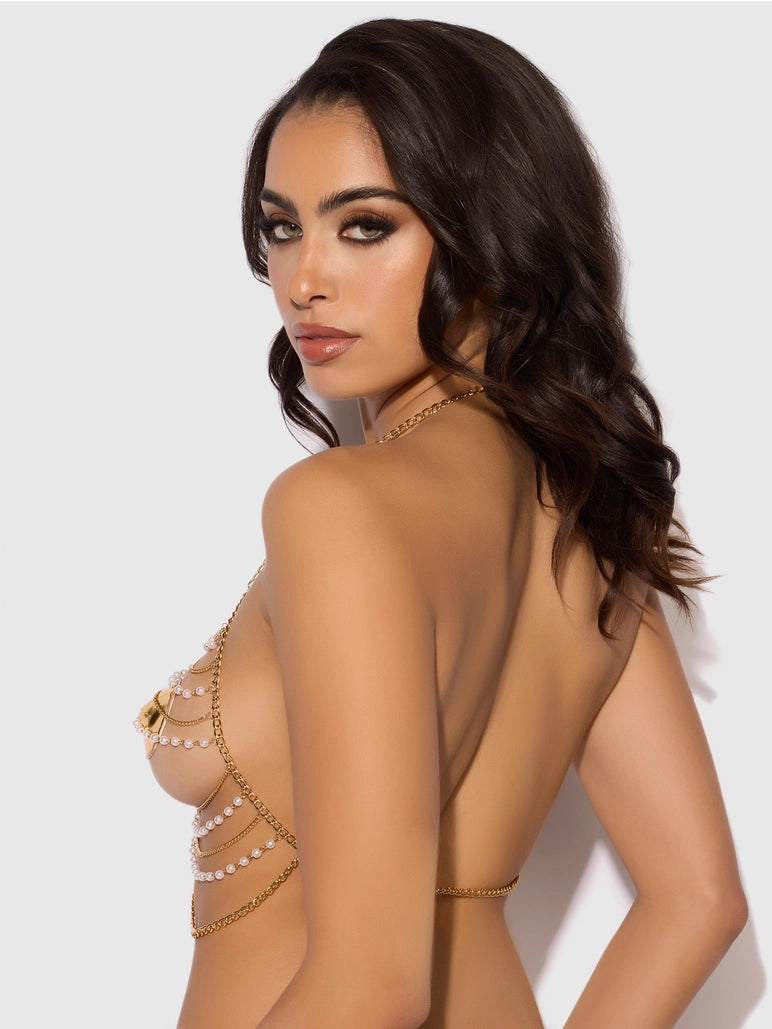Pearl & Chain Bralette