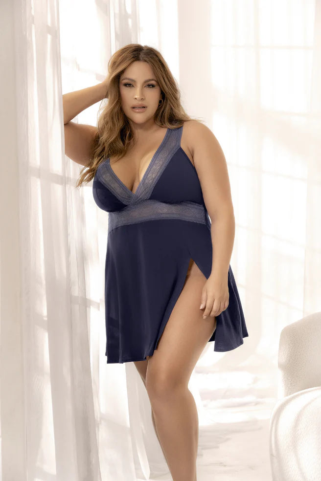 Navy Blue Sleep Chemise