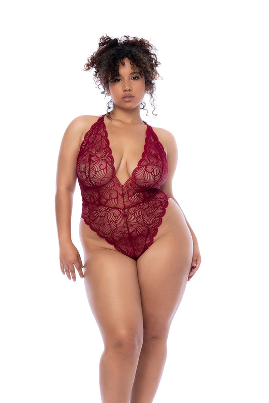 Plunging Lace Teddy