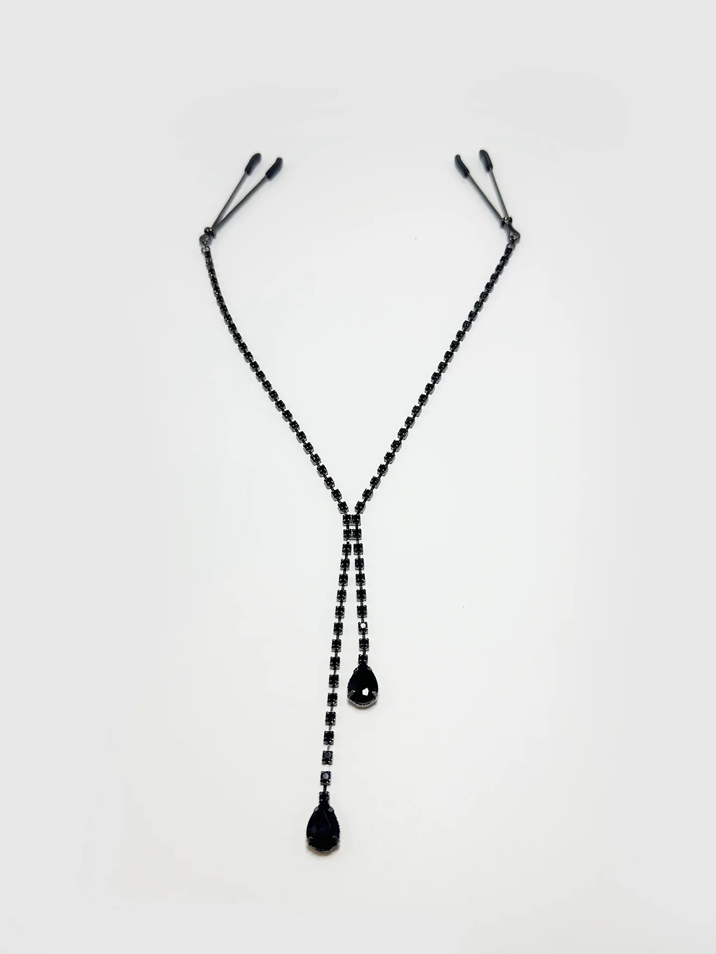 Dangling Rhinestone Nipple Clamps