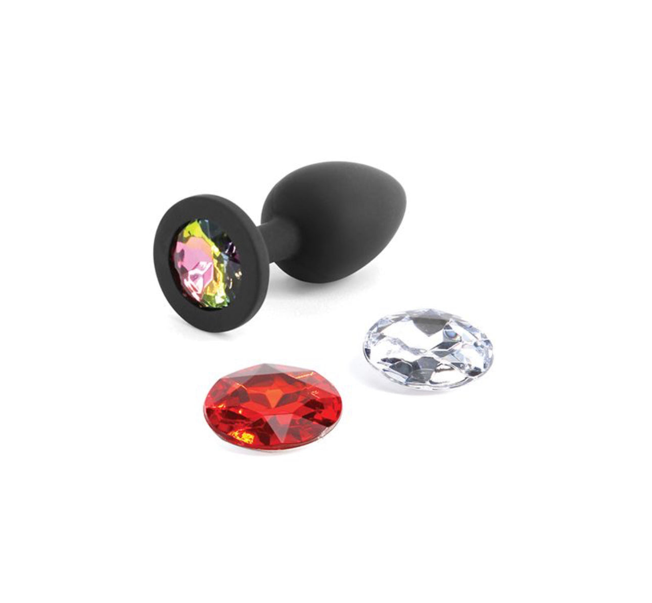 Silicone Gem Plug w/ Interchangeable Gems- Small