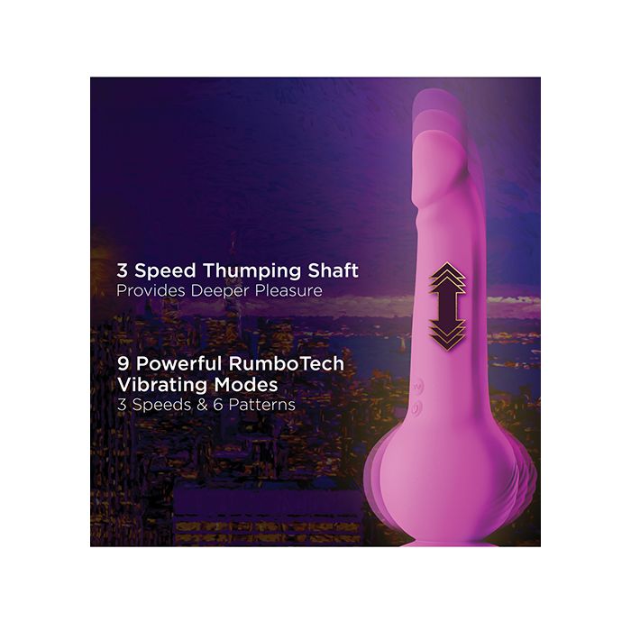 Gyro Quake Suction Dildo