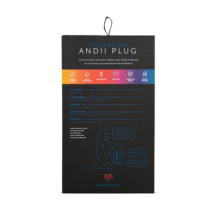 Andii Butt Plug with Roller Motion